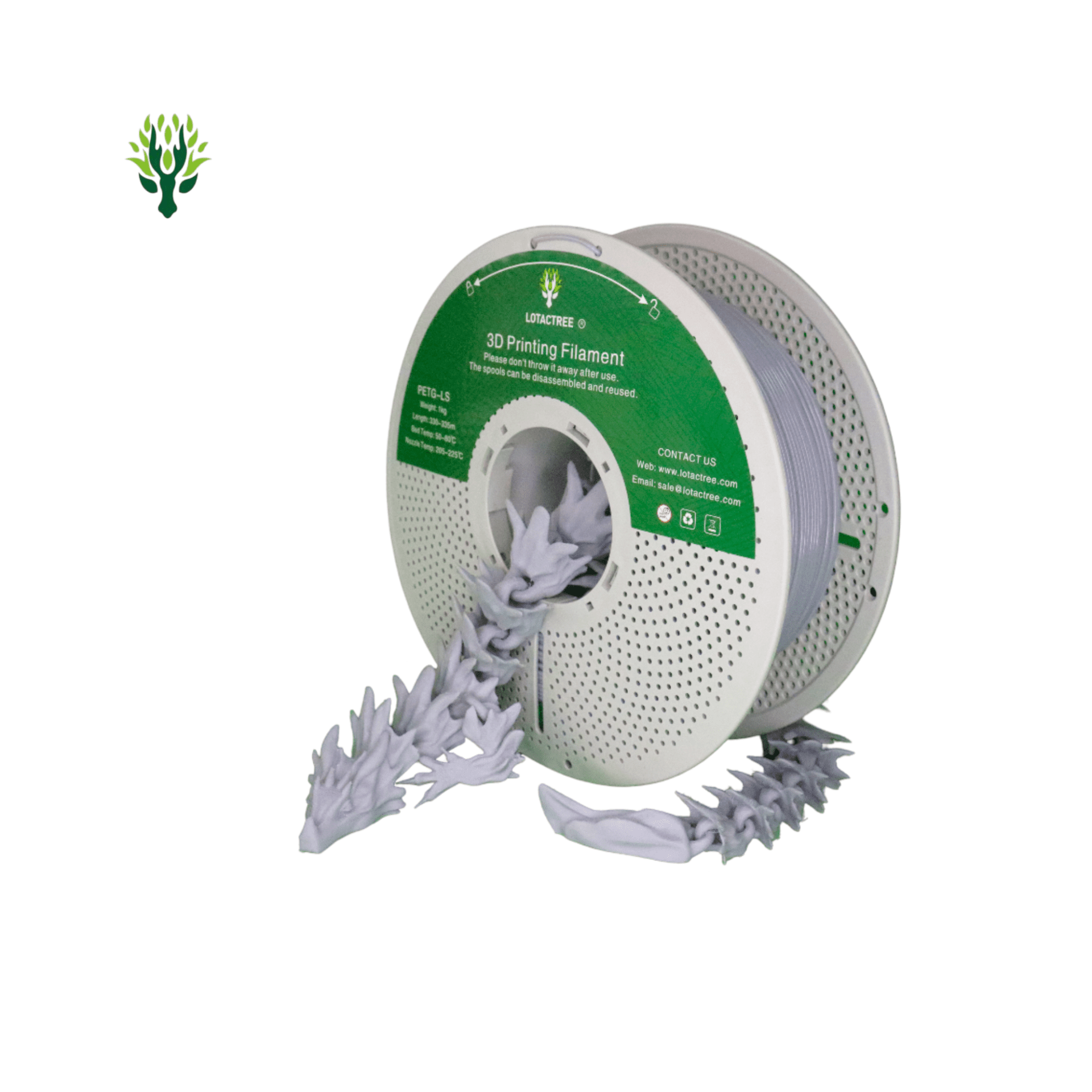 PETG Grey Lotactree 1Kg - Image 2