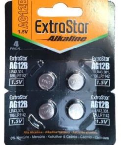Pilhas Alcalinas ExtraStar AG12B LR43