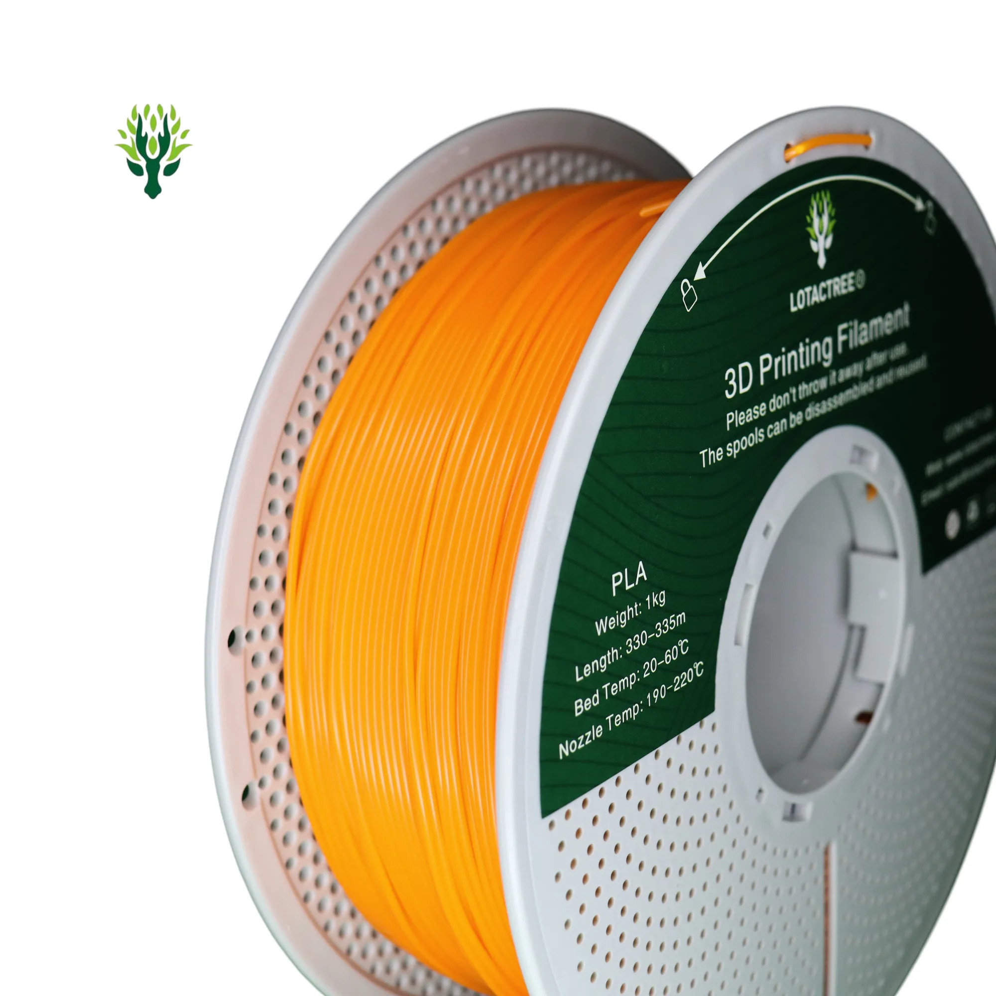 PLA Orange Lotactree 1Kg - Image 3