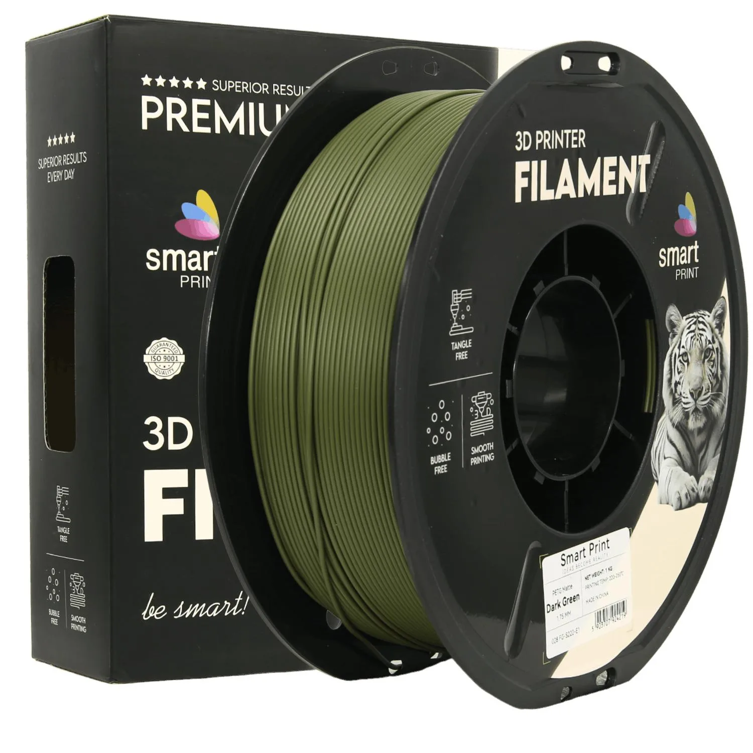 PETG Matte Dark Green Smart Print 1Kg